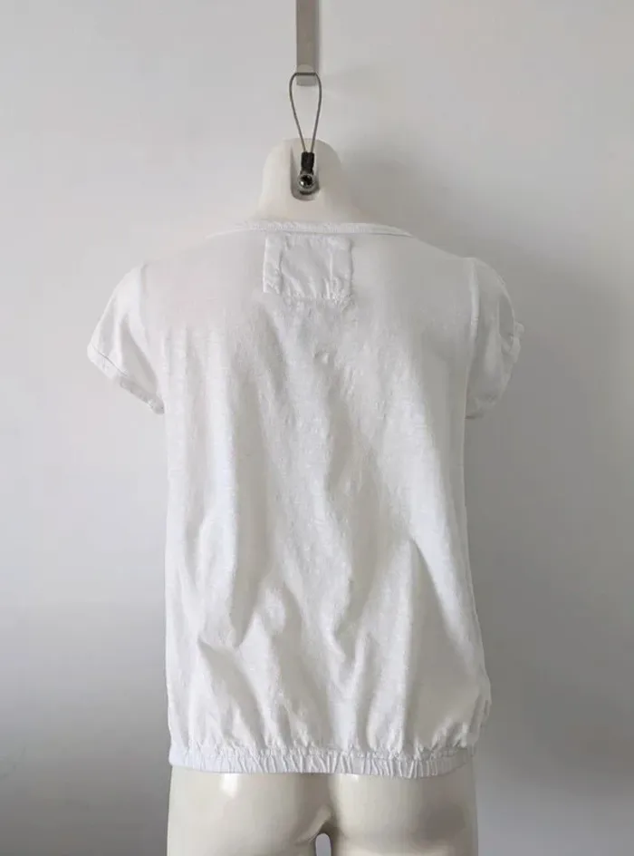 T-shirt d'été blanc brodé  - Stade Toulousain - taille M - photo numéro 3