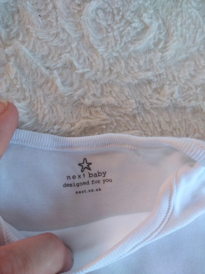 Lot de 2 bodies manches courtes Mixte 3/6 mois Next Baby 100% coton - photo numéro 5