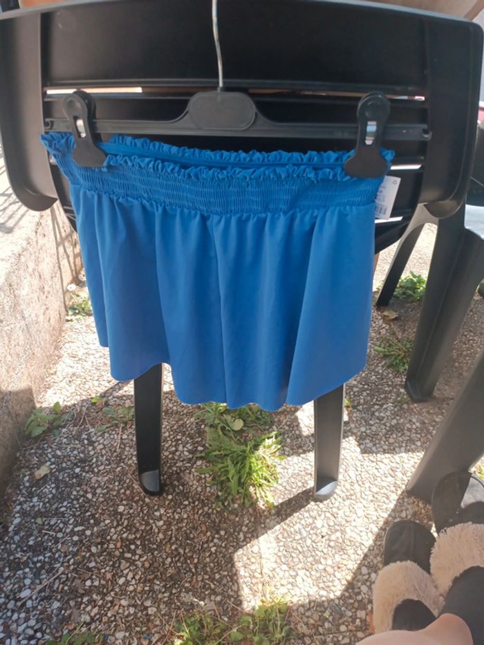 Petit Short bleu été femme - photo numéro 5
