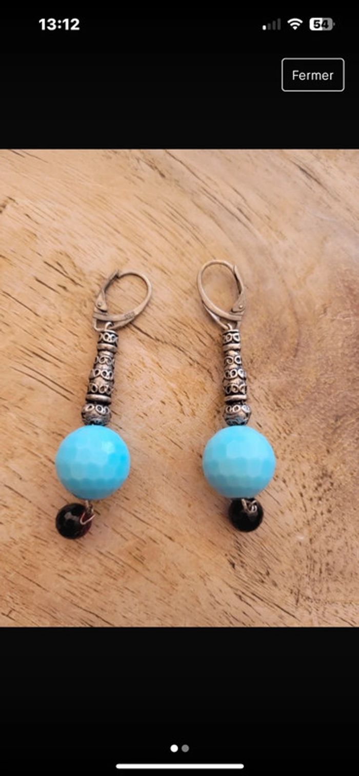 Boucle d’oreilles en argent