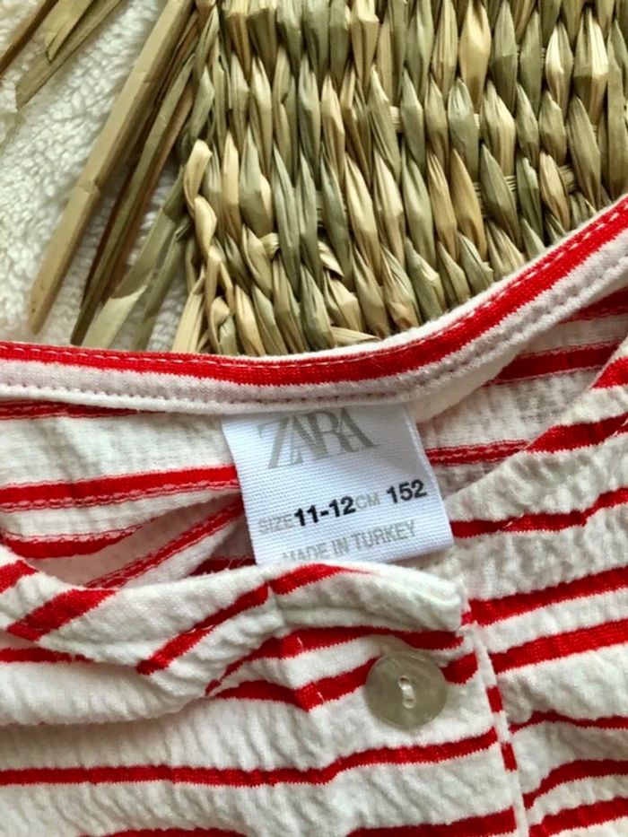 Combishort crème et rouge Zara - photo numéro 7