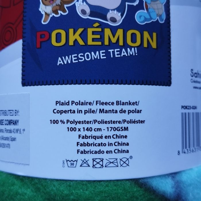 POKEMON - Plaid Polaire Awesome Team! 100% Polyester - 100x140cm - photo numéro 3