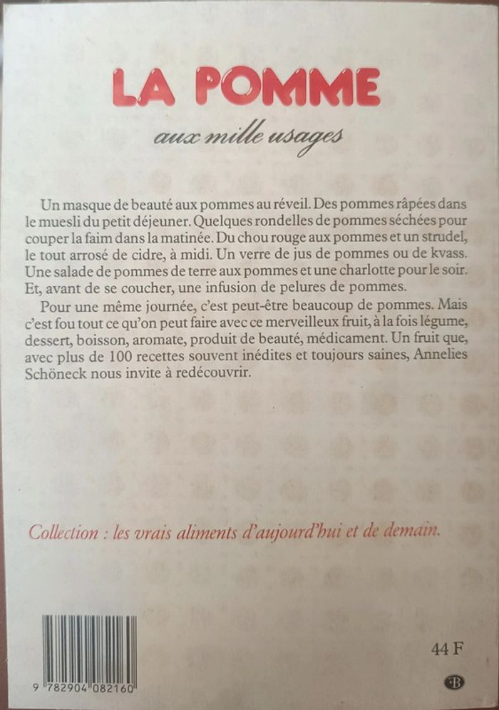 Livre de recettes La Pomme - photo numéro 2