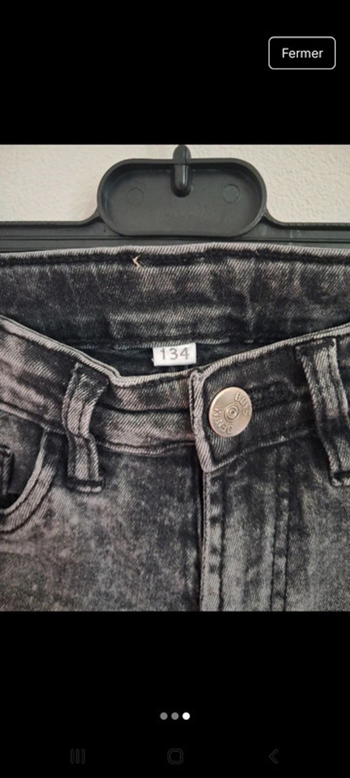 Short en jean garçon 9 ans denim - photo numéro 3