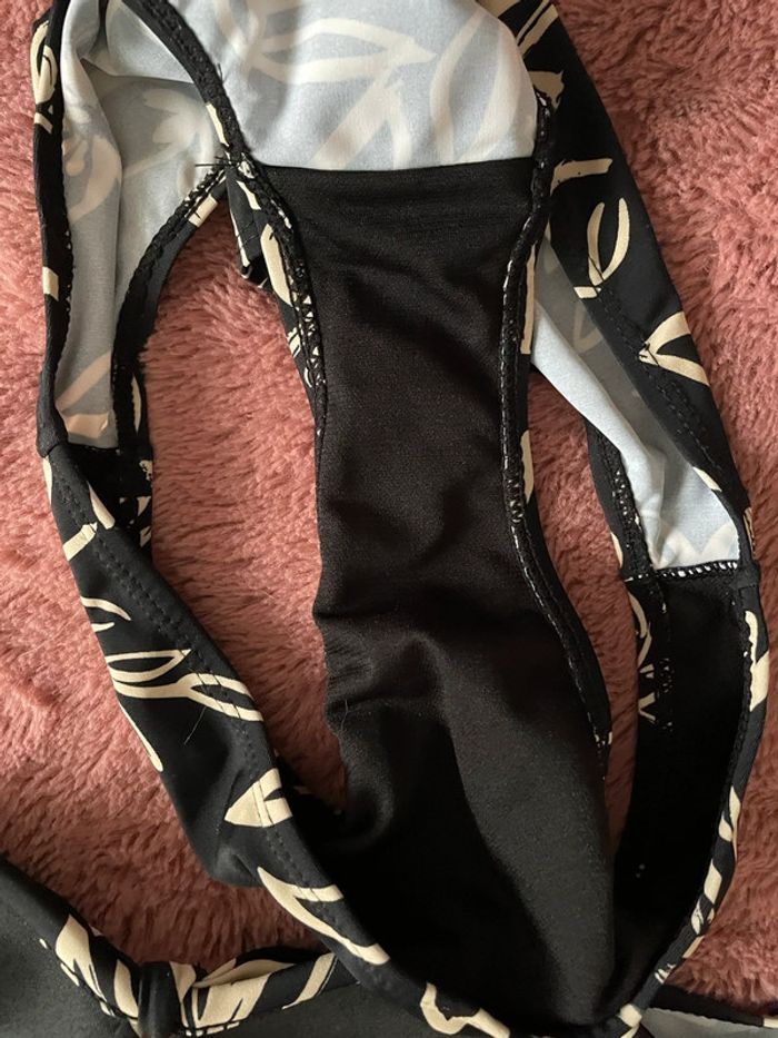 Maillot de bain 2 pièces noir beige - photo numéro 5