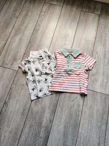 Lot 2 polos 9 mois Kiabi