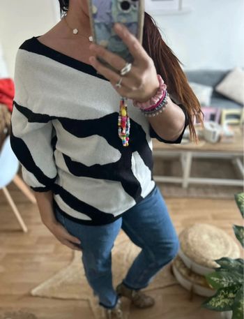 Pull femme en laine hiver taille unique