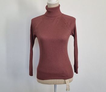 Pull col roulé marron Vintage dressing taille XS