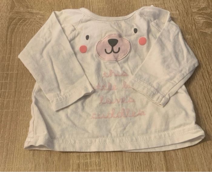 Lot 4 T-shirt bébé fille 1 mois - photo numéro 3