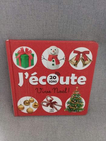 Livre sonore j'écoute noël  neuf