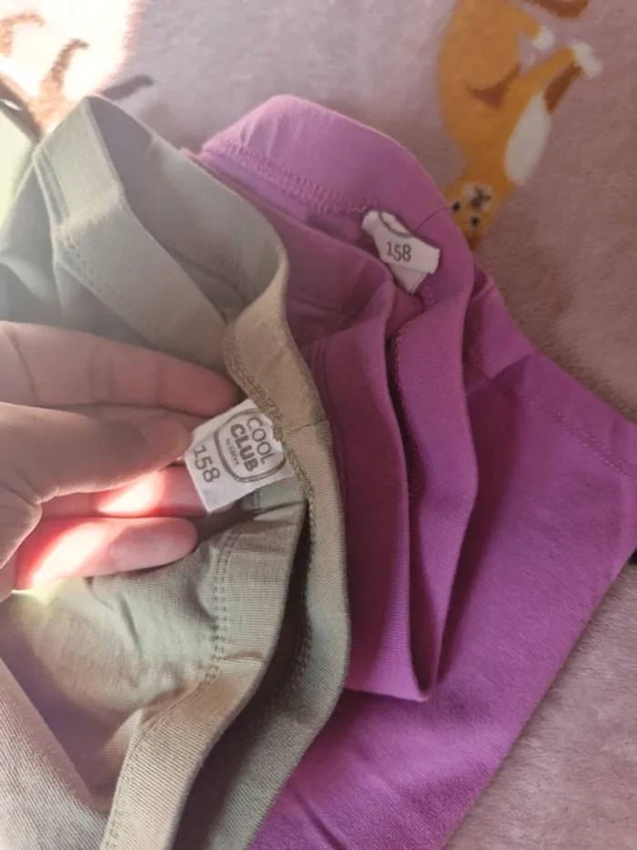 Lot 2 pantalons leggings unis • Fille - photo numéro 2