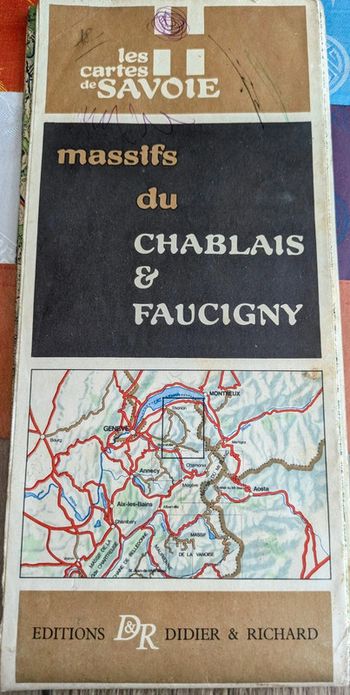 Carte ign massif du chablais