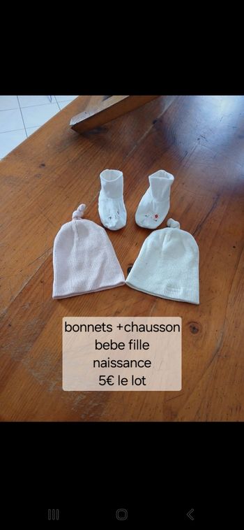 Bonnets bebe fille