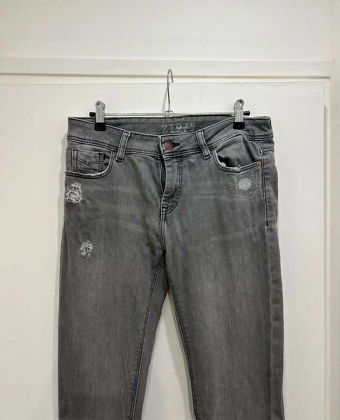 Jean Zara gris taille 38 - photo numéro 3