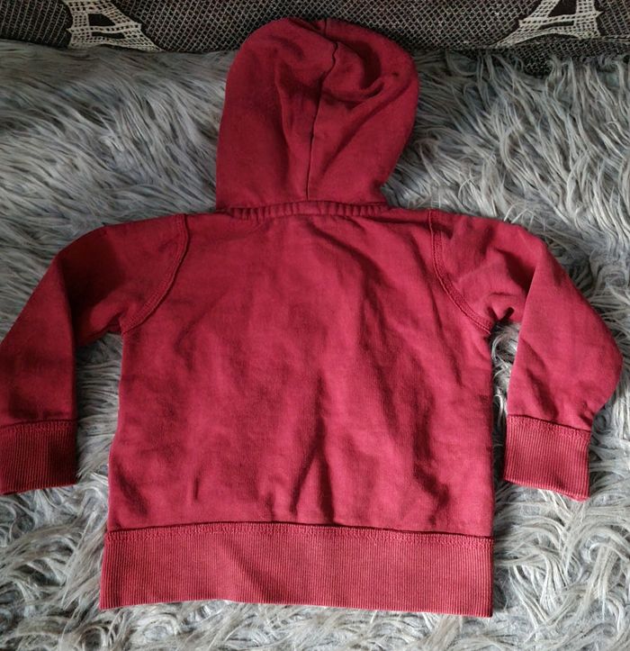 Gilet zippé rouge 2ans - photo numéro 3