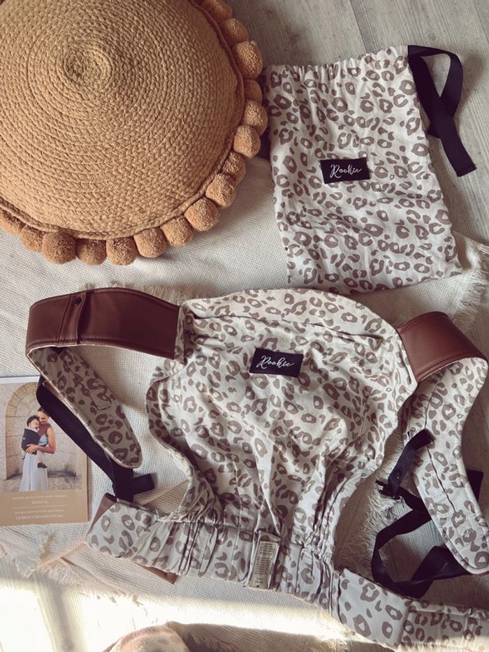 Porte-bébé rookie léopard premium beige