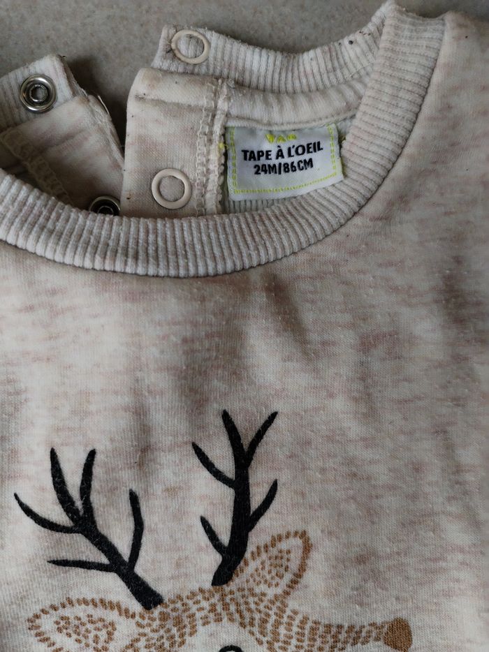 Sweat Tape à l'oeil, taille 24 mois - photo numéro 3