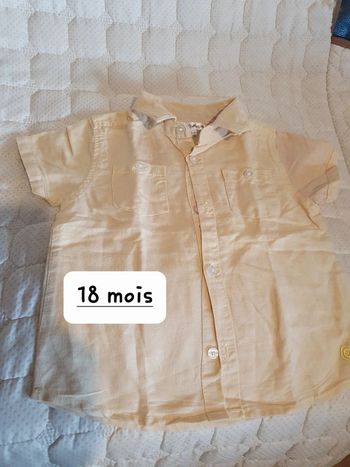 Chemisette couleur vanille 18 mois
