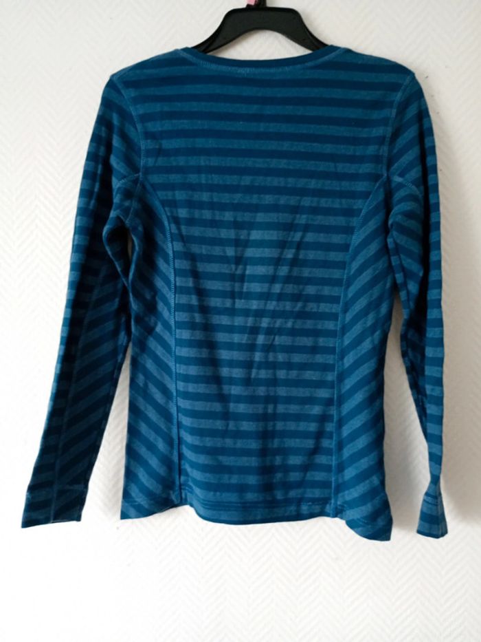 Gilet bleu rayé - photo numéro 2