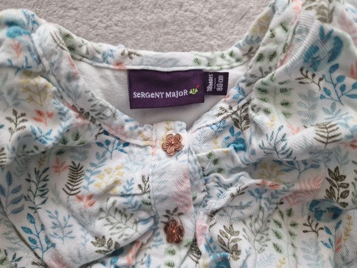 Ensemble blouse multicouleur + pantalon rose - 18M - Sergent Major (BE avec défauts) - photo numéro 18