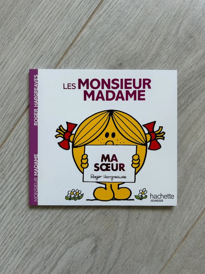 Livre Monsieur Madame Ma sœur