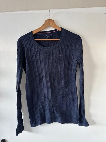Pull col rond bleu marine Tommy Hilfiger Femme – Taille M – Très bon état