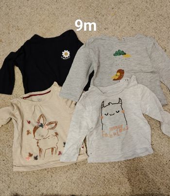 4 t-shirts ML 9m