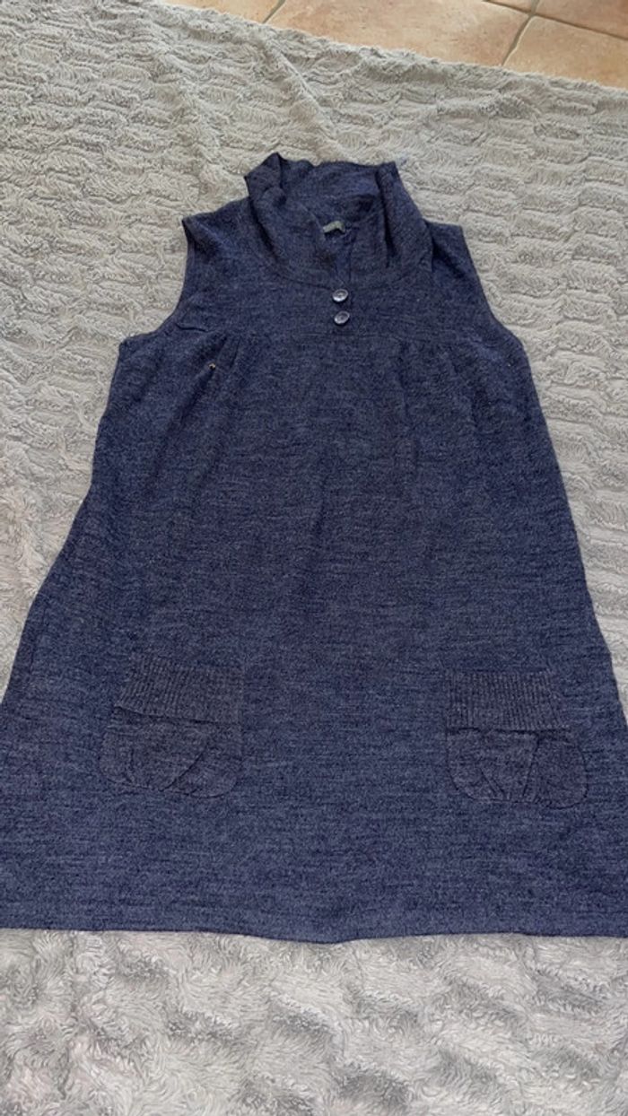 Robe pull Ella bleu taille L