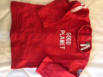 Tee shirt manche longue pressions au dos