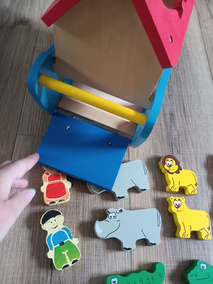 Arche de Noé en bois - jeu d'encastrement - photo numéro 5
