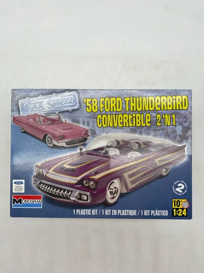 Maquette Monogram Ford 58 Thunderbird convertible 2’n 1
