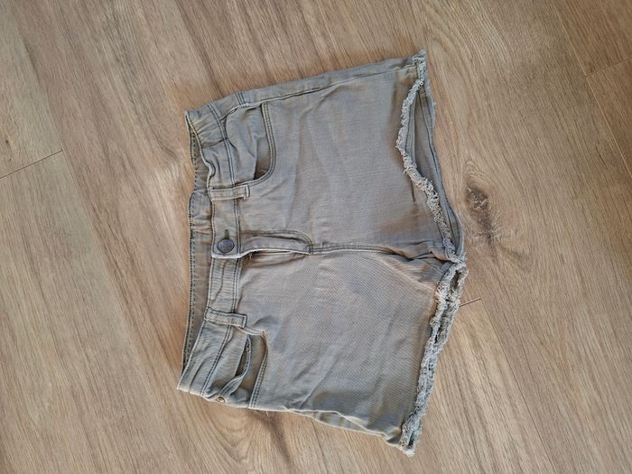 Short en jean vert kaki TAO 12 ans - photo numéro 1