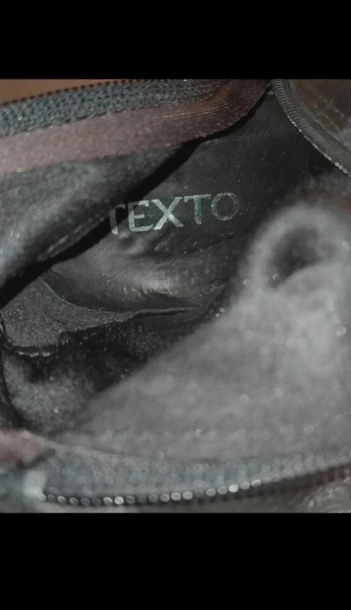 Cuissardes en cuir noir à talons Texto - photo numéro 4