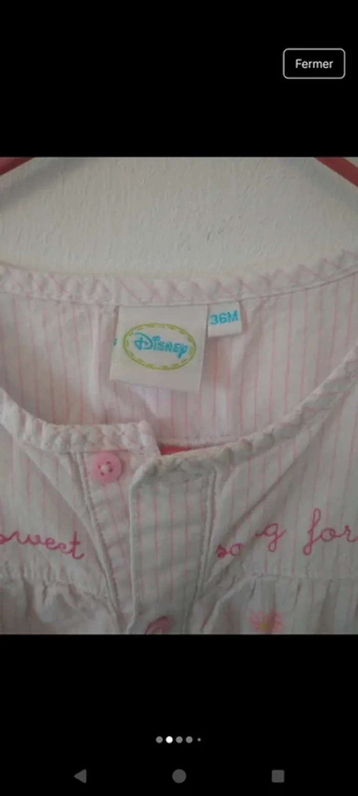 Chemise fille en 100% coton Minnie - photo numéro 2