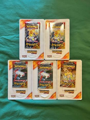 Lot 5 boosters Pokémon EV8 – Étincelles Déferlantes sous blister plastique 