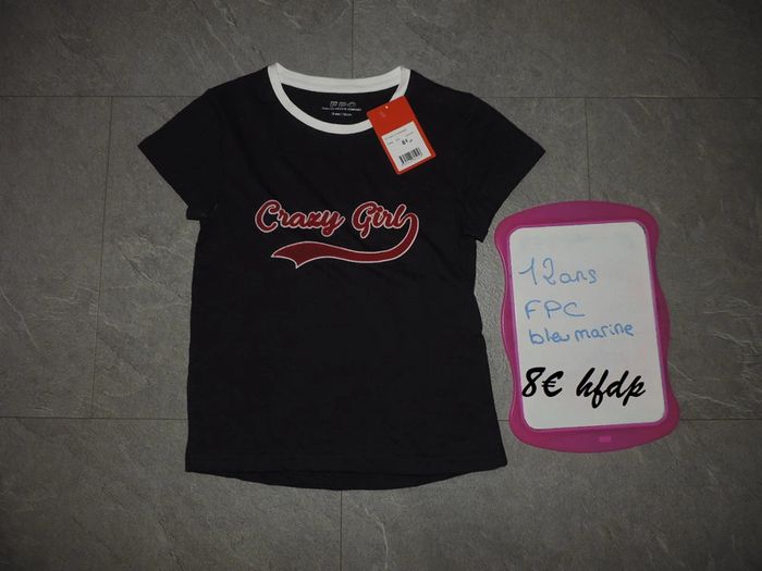 tee shirt FPC taille 12 ans
