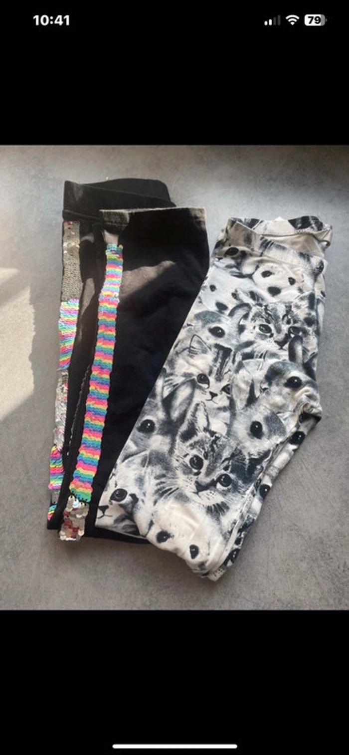 Lot leggings fille 7 ans - photo numéro 3