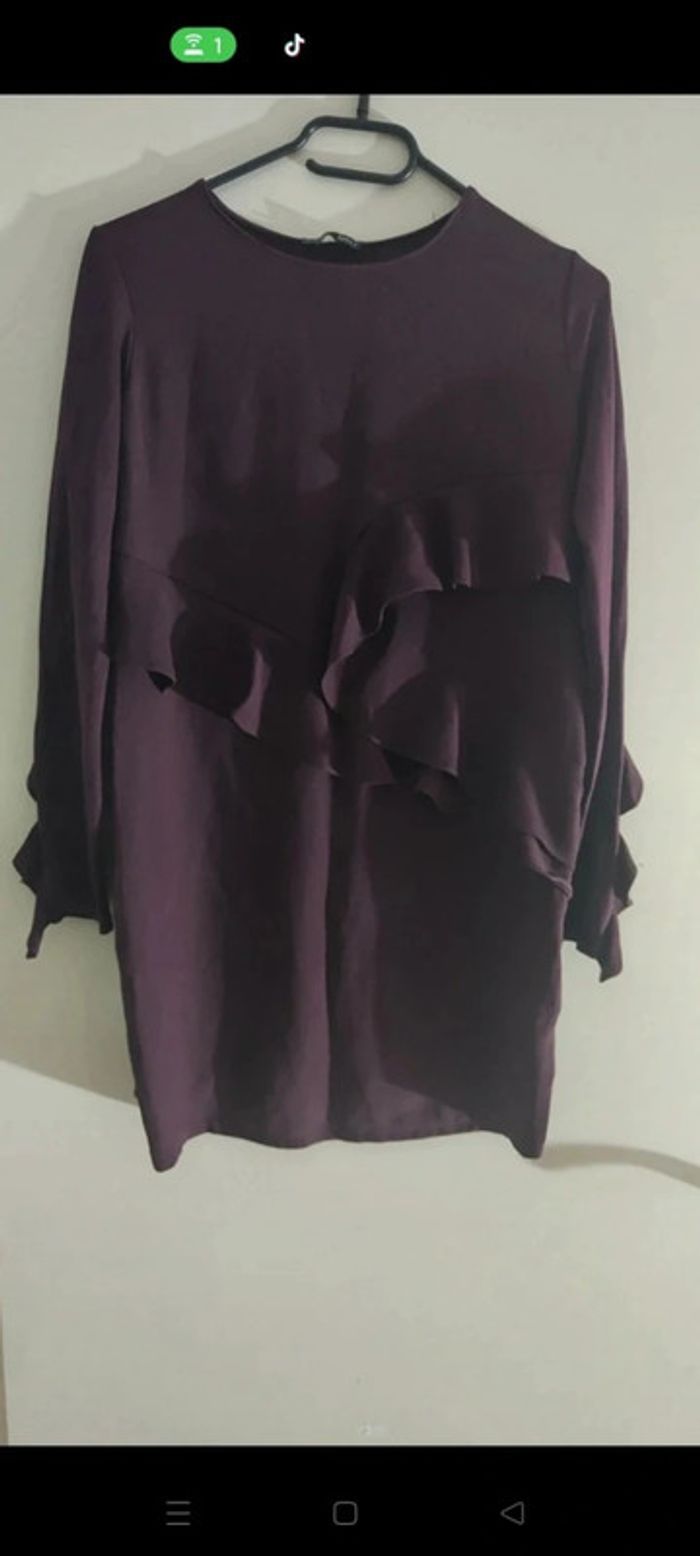 Robe Élégante Zara Prune - photo numéro 2
