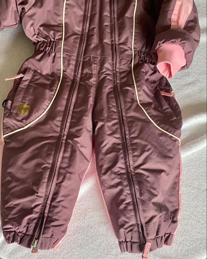 combinaison de ski bébé fille 2 ans 86/93 cm decathlon rose prune imperméable - photo numéro 7
