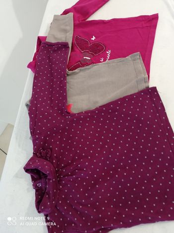 lot de 2 polos mauve et gris 12 mois ref R473 C6