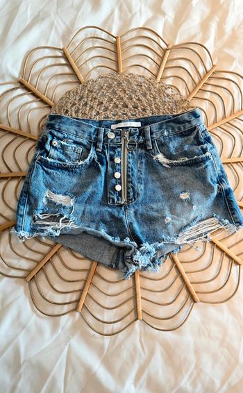 Short jean bleu Zara