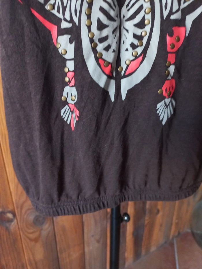 Débardeur dos croisé marron - photo numéro 4