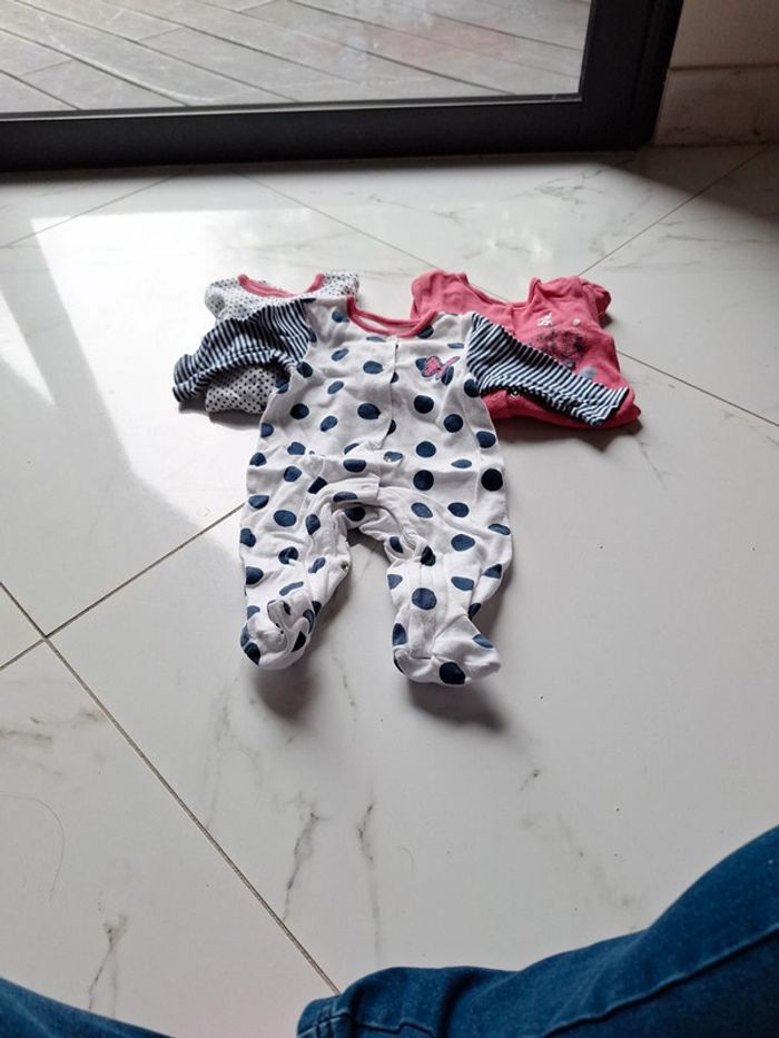 Lot 3 pyjamas coton 3 mois orchestra - photo numéro 2