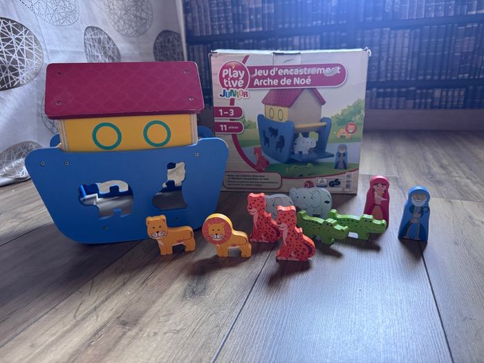 Trieur de formes l'arche de Noé en bois - photo numéro 3
