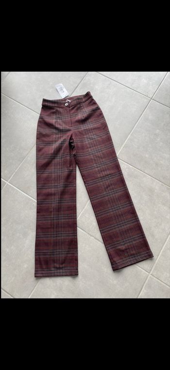 Pantalon à carreaux taille 34