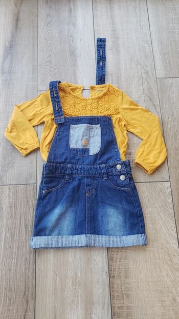 Ensemble salopette et t-shirt Vertbaudet T 3 ans
