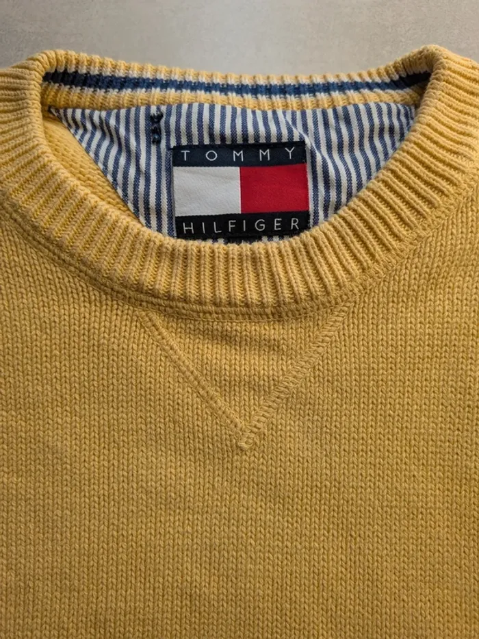Pull léger Tommy Hilfiger – Tommy Lion Crest Flag Crew Neck Taille L - photo numéro 2
