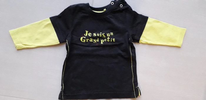 Lot de 4 tee-shirts manches longues 12 mois - photo numéro 5