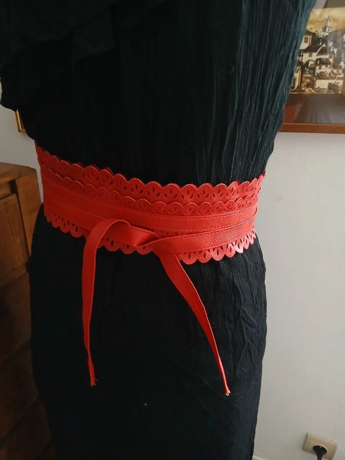 Ceinture large à nouer style obi japonais bohème chic