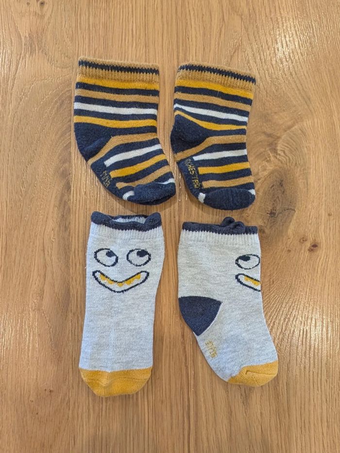 2 paires de chaussettes bébé Du Pareil au Même - Taille : 17-18